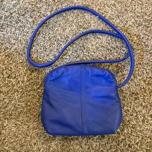 Anne Klein Cobalt Blue Small Leather Handbag